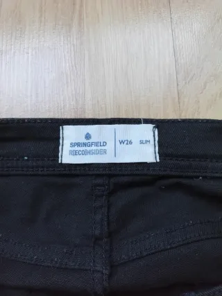 Pantalón corto vaquero Springfield negro
