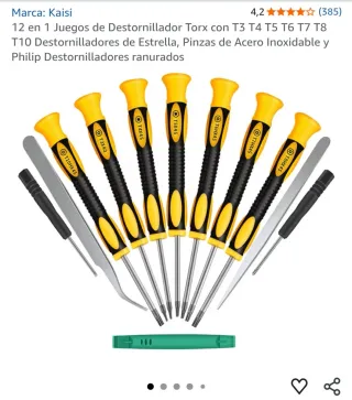 Juego destornilladores Torx