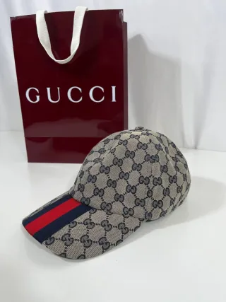 Gorra Gucci Beige y Roja