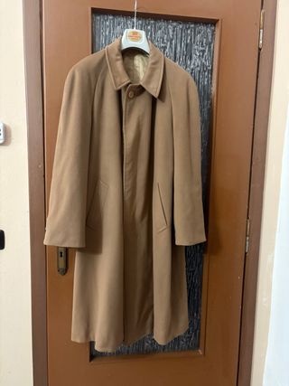 Capotto uomo beige l
