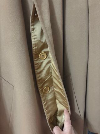 Capotto uomo beige l