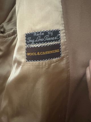 Capotto uomo beige l