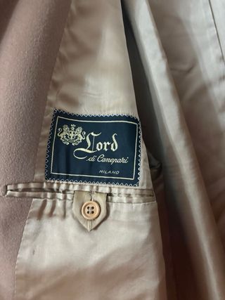 Capotto uomo beige l