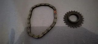 Cadena y piñón bomba aceite Renault