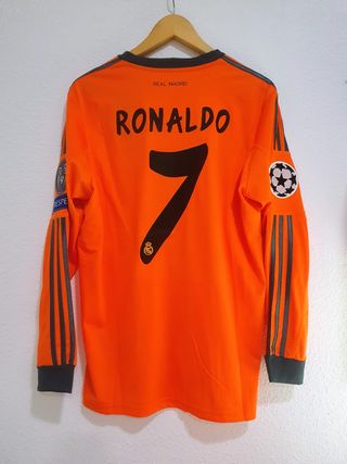 Camiseta CR7 Naranja futbol retro vintage Talla L