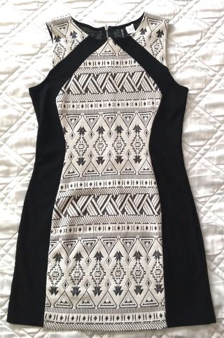 Vestito Scamiciato Panna e Nero