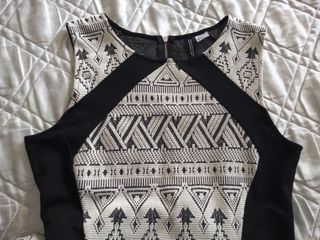 Vestito Scamiciato Panna e Nero