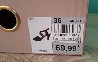 Sandalias Fosco Tacón Negro