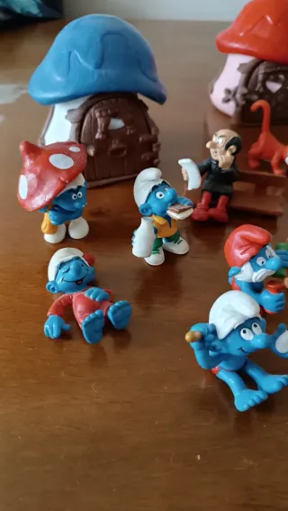 Collezione di figurine di Puffi vintage in lotto