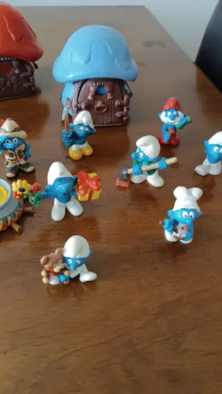 Collezione di figurine di Puffi vintage in lotto
