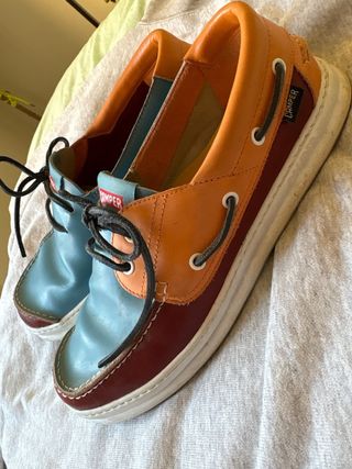 Nauticos Camper Twins Azul Naranja