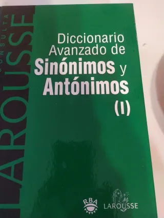 Diccionario Avanzado De Sinónimos Y Antónimos