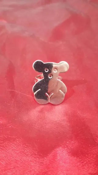 Anillo Tous Oso Plateado