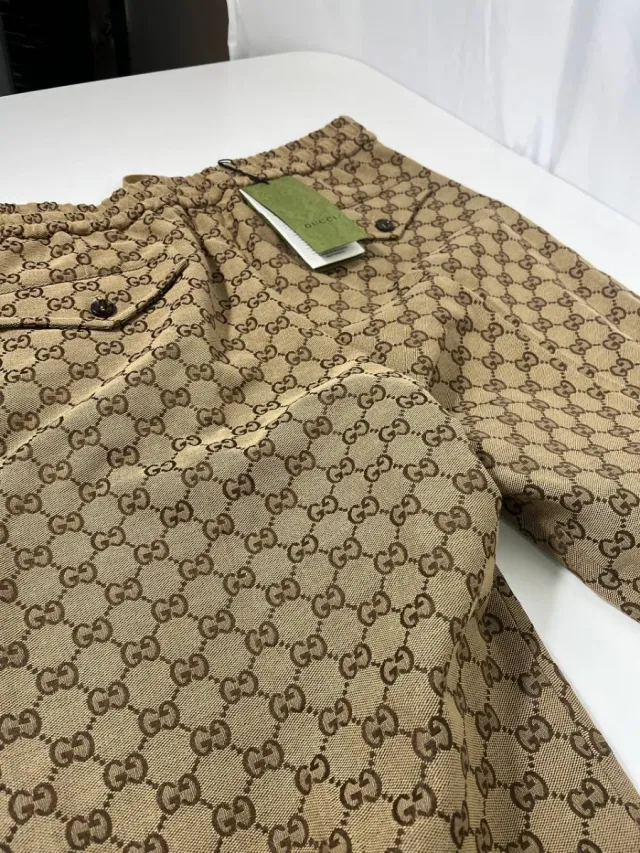 Pantalón Gucci GG Monogram Beige