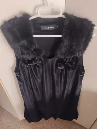 Vestido terciopelo negro Ethy & Paule Talla M