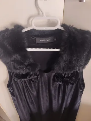 Vestido terciopelo negro Ethy & Paule Talla M