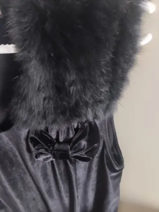 Vestido terciopelo negro Ethy & Paule Talla M