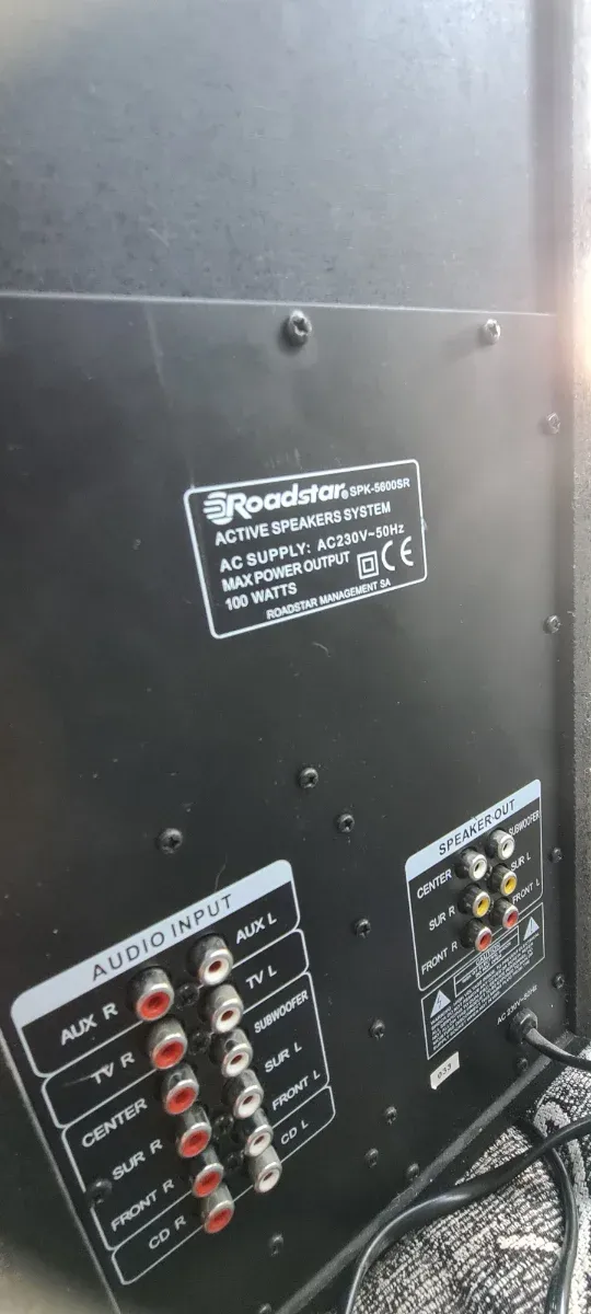 Home Cinema 6.1 Marrom e Cinza Roadstar spk 5600SR