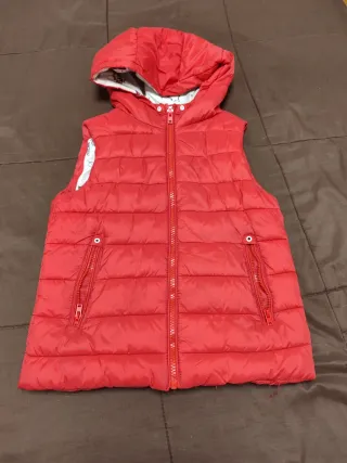 Chaleco acolchado niña rojo
