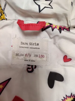 Chaleco acolchado niña rojo