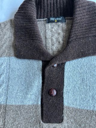 Jersey hombre rayas y trenzas