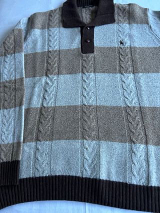 Jersey hombre rayas y trenzas