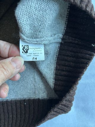 Jersey hombre rayas y trenzas