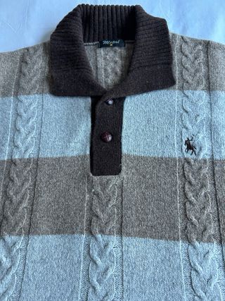 Jersey hombre rayas y trenzas