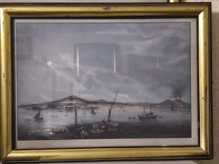 Stampa con cornice in legno