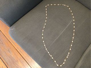 Collar bisutería chapado oro y perlas