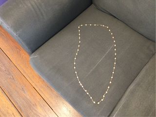 Collar bisutería chapado oro y perlas