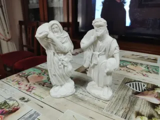 Figuras Pastor con Saco y Odre Escayola