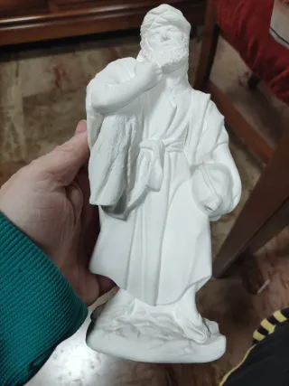 Figuras Pastor con Saco y Odre Escayola