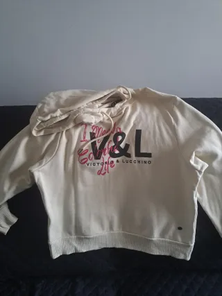 Sudadera V&L Beige y Rosa