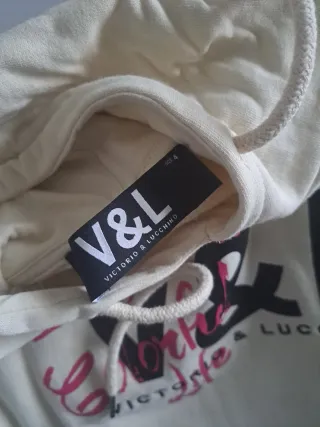 Sudadera V&L Beige y Rosa