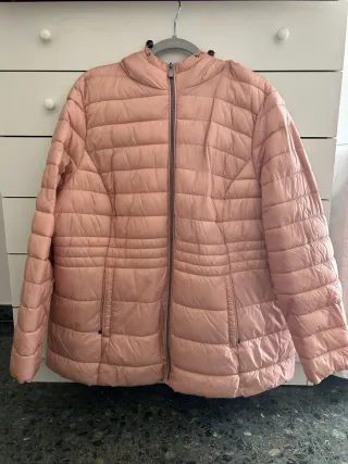 Chaqueta acolchada rosa