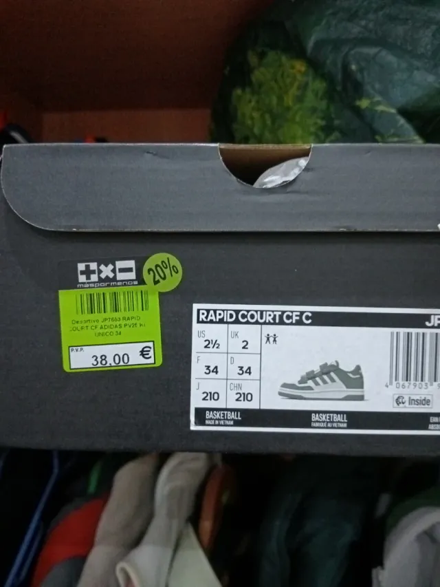 Zapatillas Adidas Niño Gris/beige