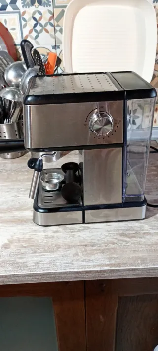 Cafetera Espresso Acero Inoxidable, oferta!