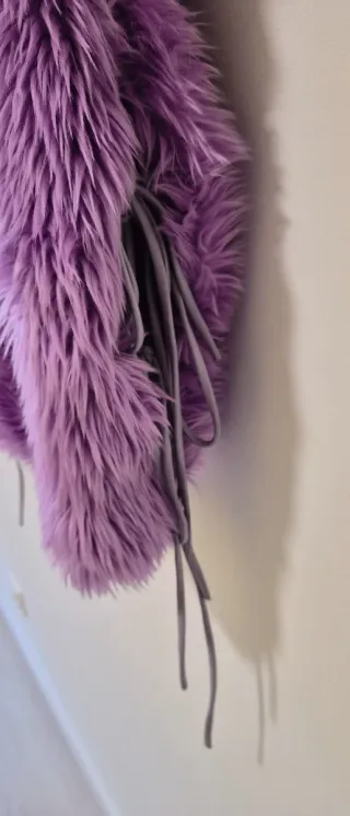 Chaleco Peludo Morado MSGM Mujer