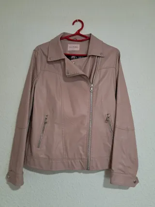 Cazadora Biker KELREBE Rosa Talla L
