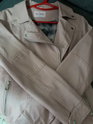 Cazadora Biker KELREBE Rosa Talla L