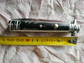 Navaja automática inox con seguro