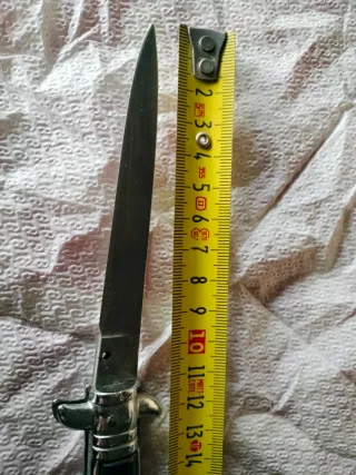 Navaja automática inox con seguro