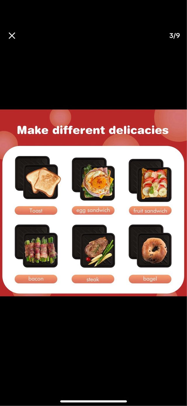 Griglia per sandwich per microonde