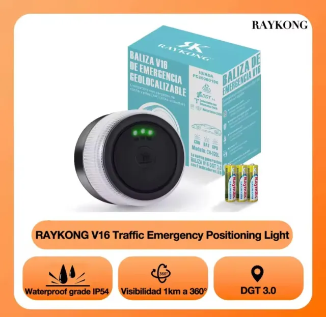 Baliza V16 Geolocalizable Raykong DGT 3.0