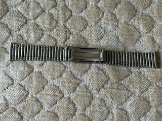 Correa de reloj de acero plateado