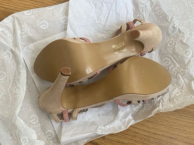 Sandalias Beige y Rosa