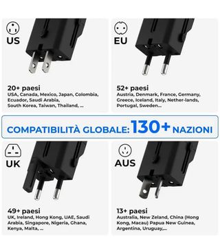 Adattatore Universale da Viaggio ROLLINGSQUARE