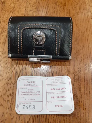 Monedero piel Daviletto