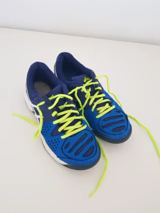 Zapatillas Asics azul y blanco